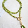 Colier CHOKER Peridot natural