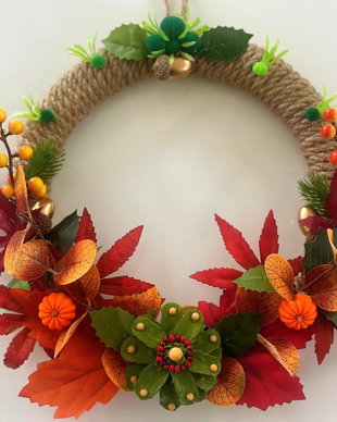Coroniță decorativă de toamnă