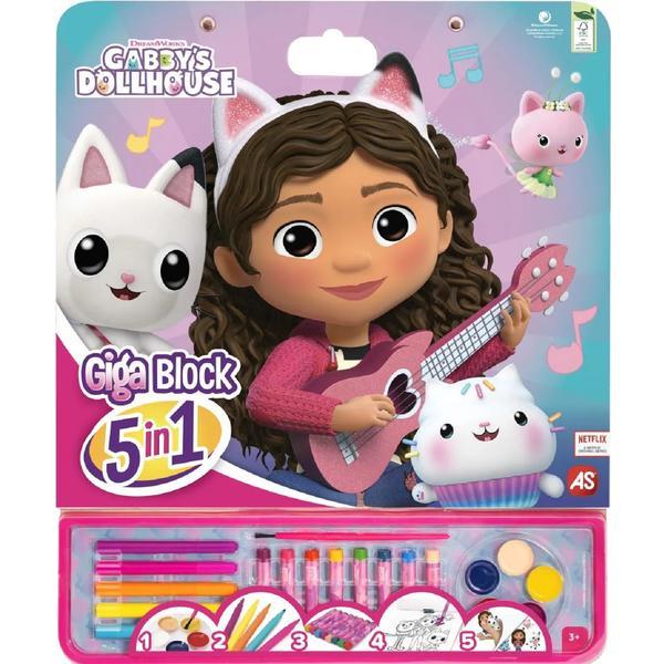 Set pentru desen. Giga block. Gabby&#039;s Dollhouse 5 in 1