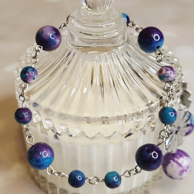 Set agate rainstone și inox
