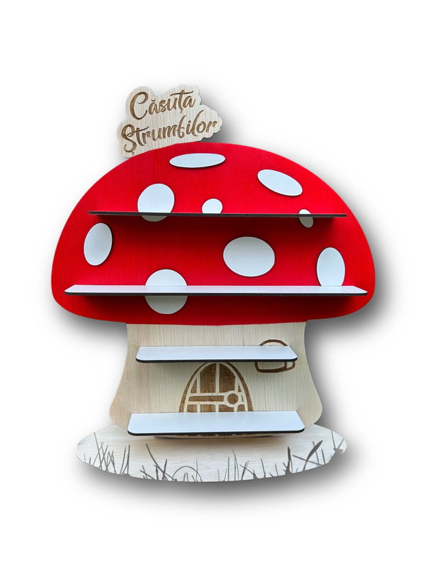 Casuta Strumfilor Forma Ciupearca 32x30 cm