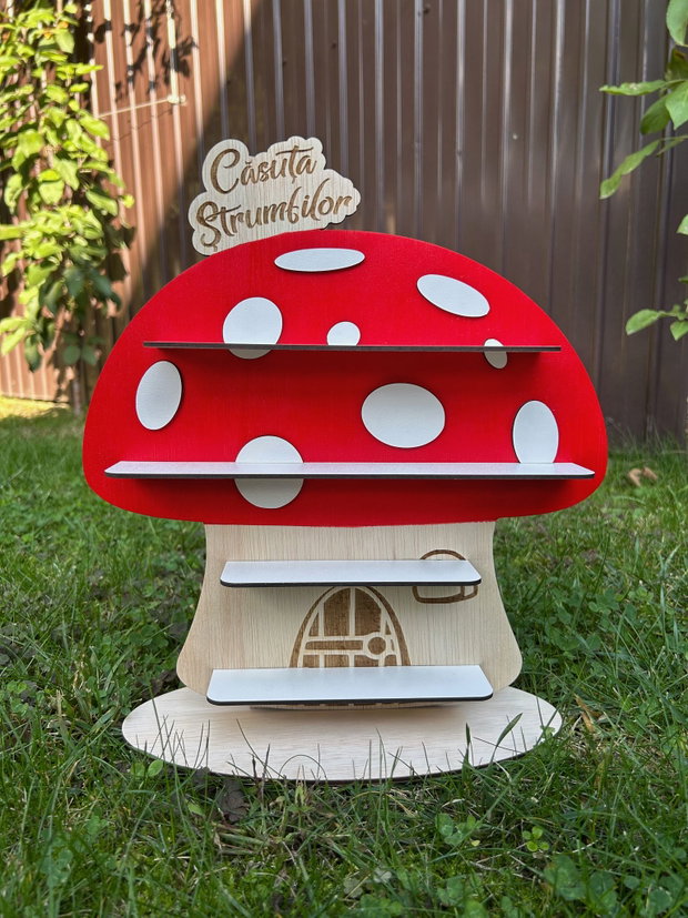 Casuta Strumfilor Forma Ciupearca 32x30 cm