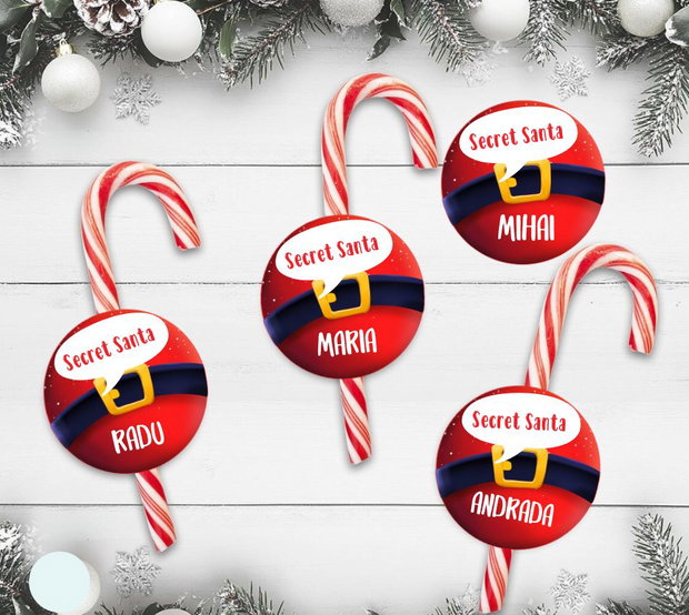 Etichete Secret Santa pentru școală