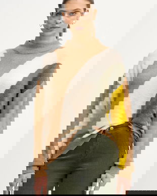 United Colors of Benetton pulover din amestec de lână culoarea bej, light, 11CZE10ER