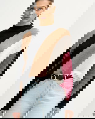 United Colors of Benetton pulover din amestec de lână culoarea negru, light, 11CZE10ER