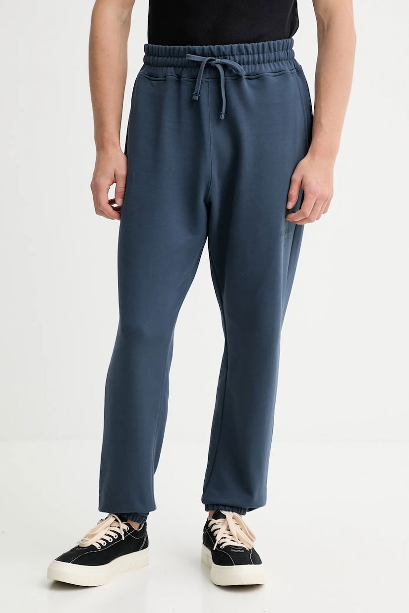 AllSaints pantaloni de trening din bumbac UNDRGRND culoarea gri, uni, M031TB