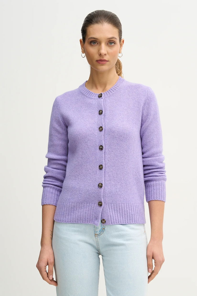 United Colors of Benetton cardigan din lână culoarea bej, 103ME500L