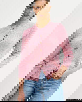 United Colors of Benetton cardigan din lână culoarea bej, 103ME500L