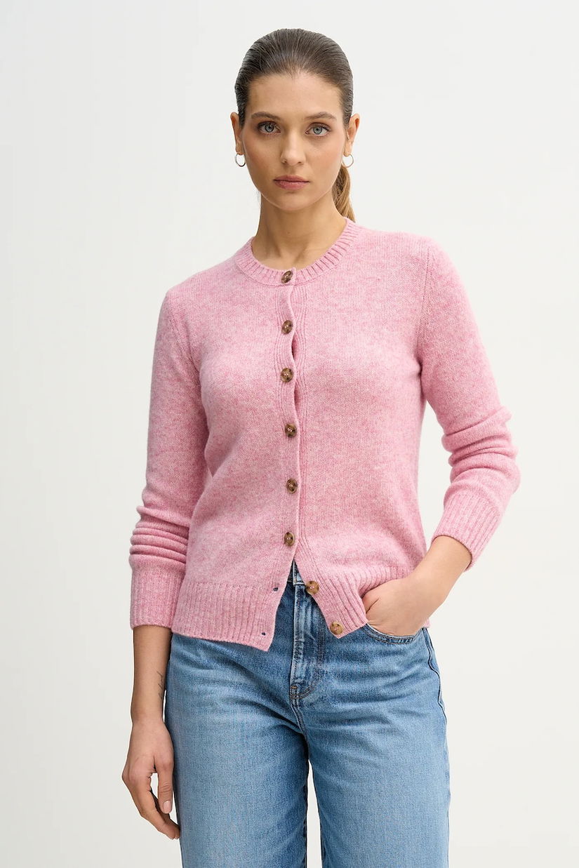 United Colors of Benetton cardigan din lână culoarea bej, 103ME500L