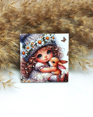 Magnet de frigider - decorat manual 01140