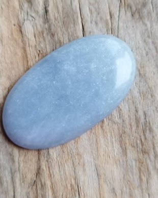 Cabochon angelite, 38x22 mm
