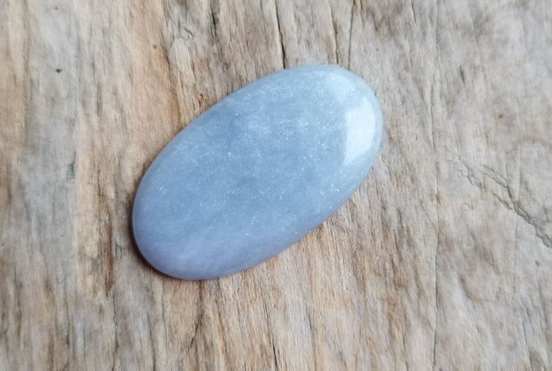 Cabochon angelite, 38x22 mm