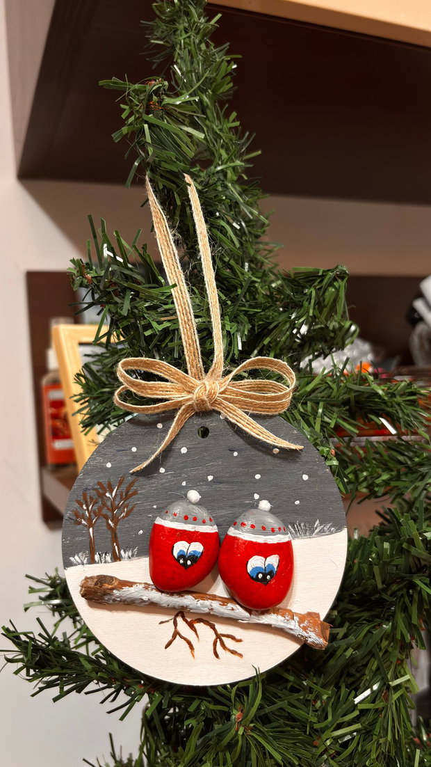 Cadou handmade indragostiti/cuplu tematica iarna