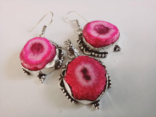 Agate Druzy Roz - Craciunite