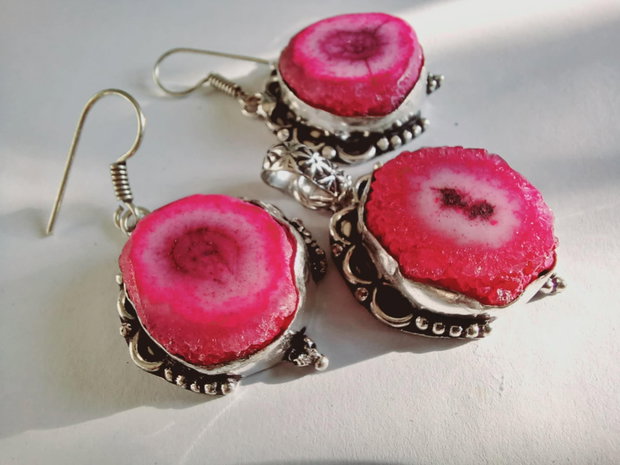 Agate Druzy Roz - Craciunite