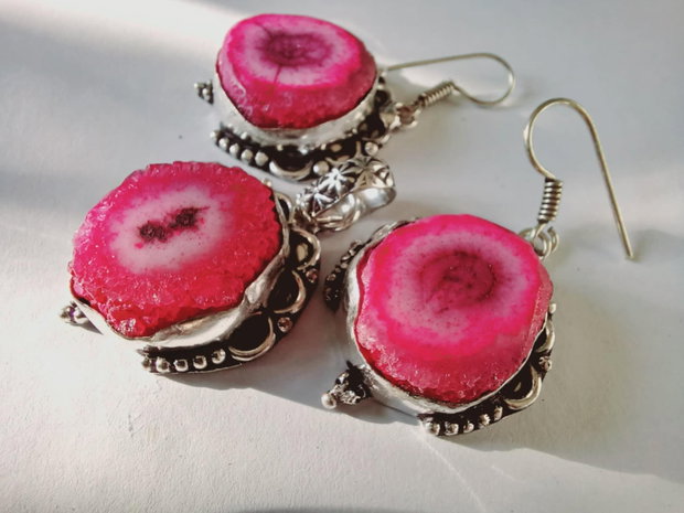 Agate Druzy Roz - Craciunite