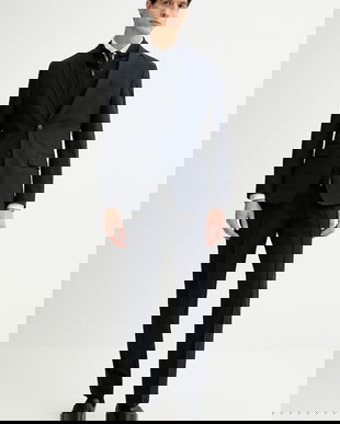 BOSS costum culoarea bleumarin, uni, 50554433