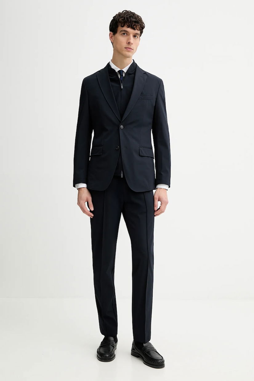 BOSS costum culoarea bleumarin, uni, 50554433