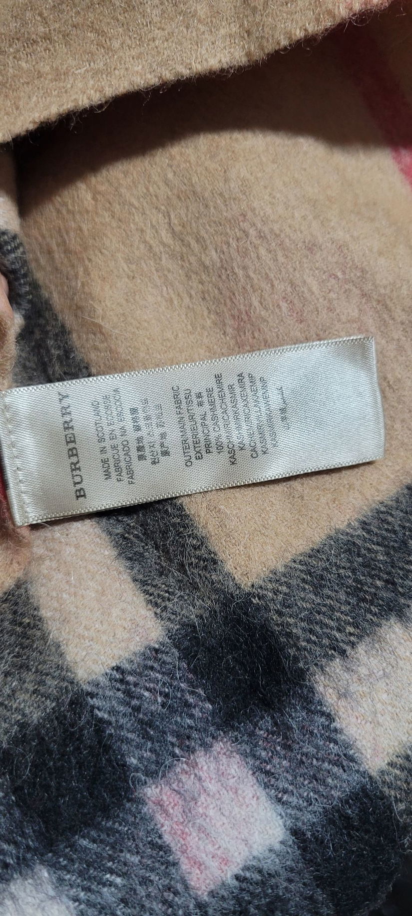 Fular Burberry cashmire