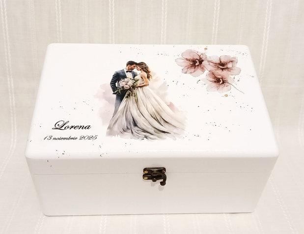 Cutie de trusou pentru mireasa cu miri romantici
