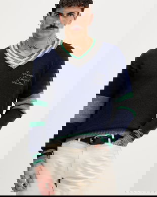 United Colors of Benetton pulover din amestec de lână x Stranger Things culoarea albastru marin, light, 1XDGK401F