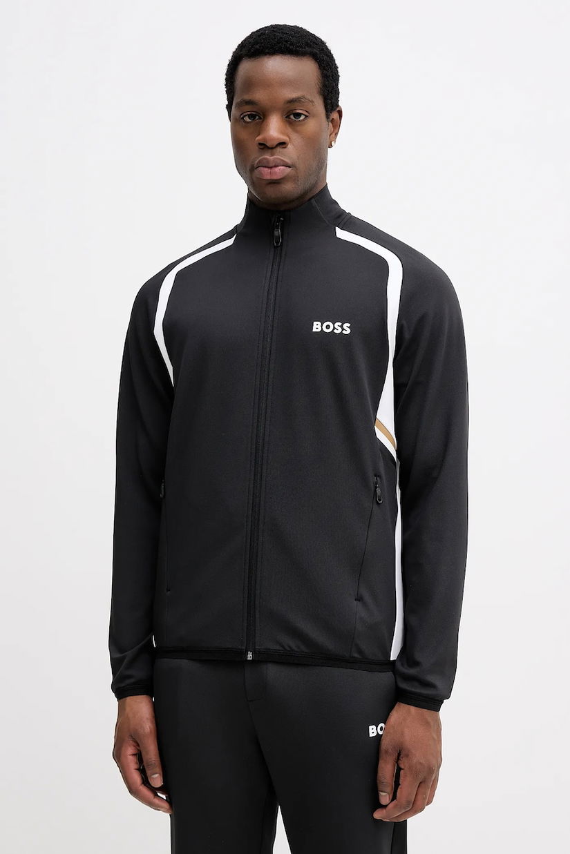 BOSS Green bluza culoarea negru, modelator, 50554402