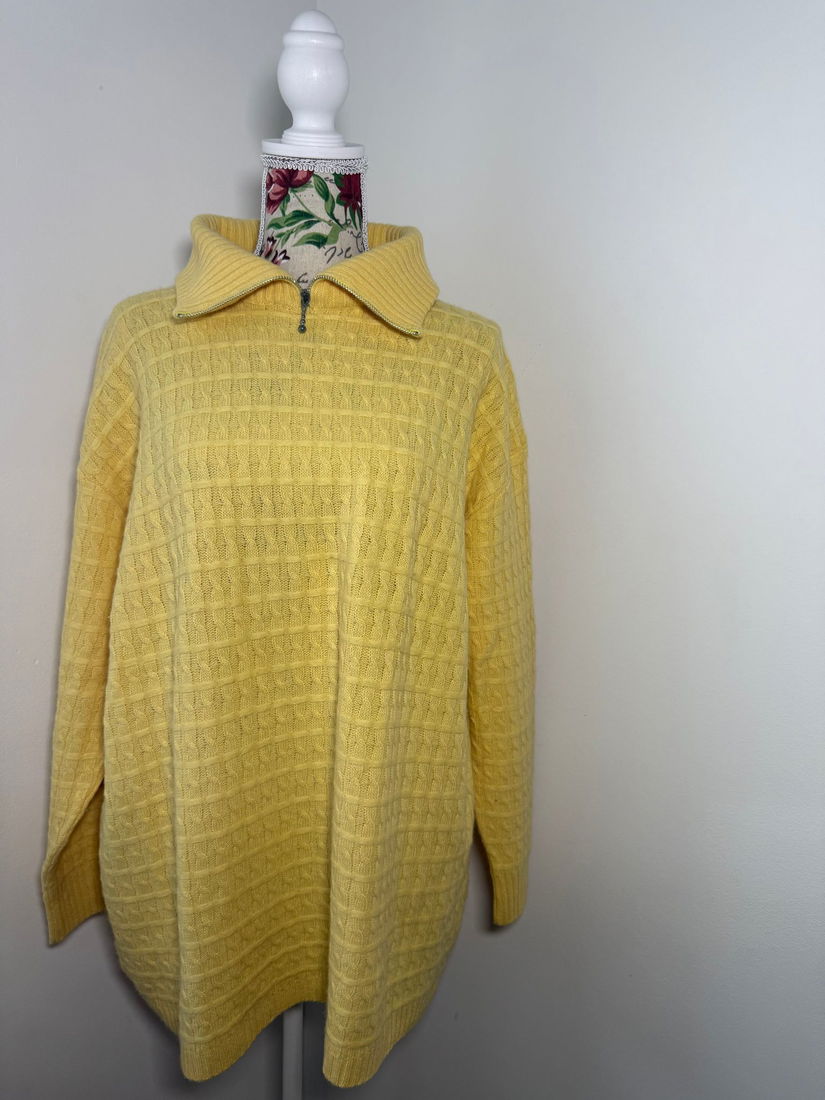 Pulover vintage Anny N lână de miel și angora