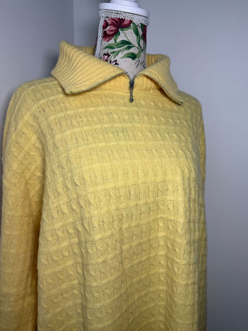 Pulover vintage Anny N lână de miel și angora