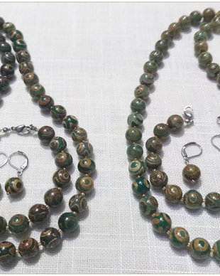 SET- AGATE DZI "3 OCHI"