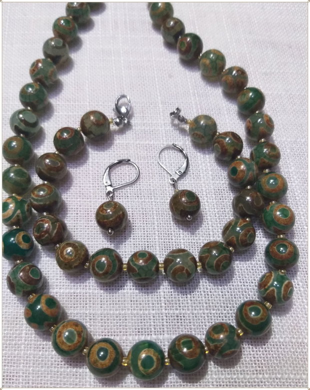 SET- AGATE DZI "3 OCHI"