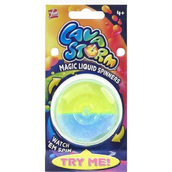 Titirez cu stralucire magica. Lava Storm albastru si verde neon