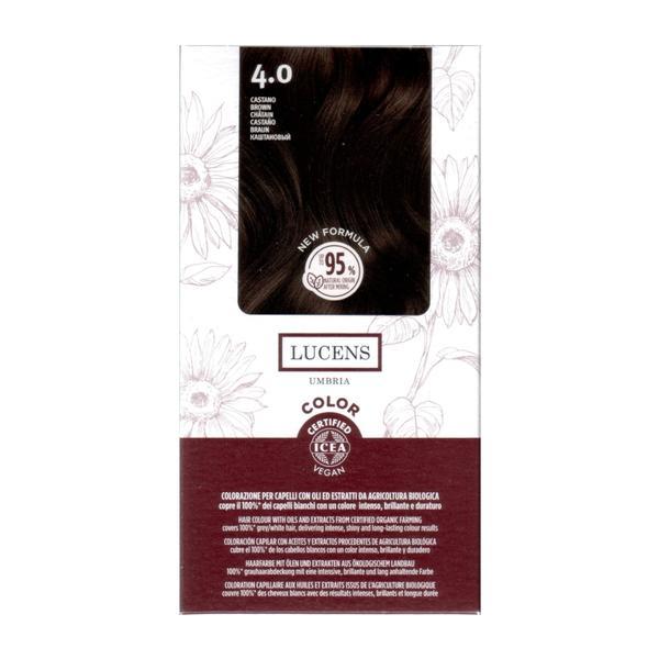 Vopsea de par fara amoniac Saten 4.0 Lucens Umbria, 50 ml