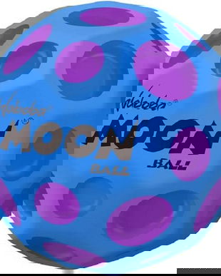 Minge hiperelastica: Waboba Moon Ball. Albastra cu pete mov