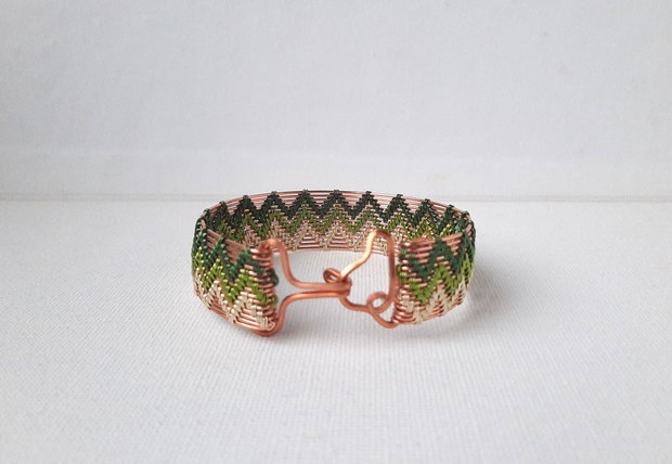 Brățară Zigzag verde