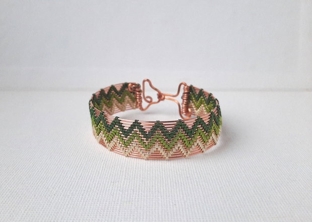 Brățară Zigzag verde