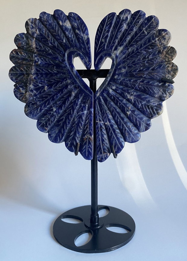 Sodalit - Sculptura Inima piatra semipretioasa