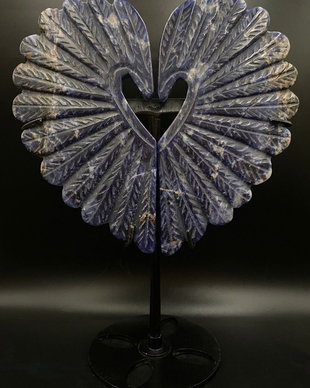 Sodalit - Sculptura Inima piatra semipretioasa