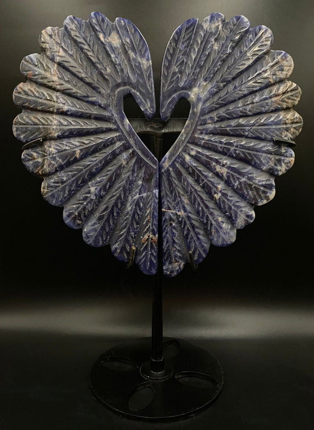 Sodalit - Sculptura Inima piatra semipretioasa