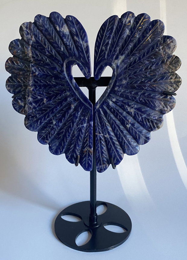 Sodalit - Sculptura Inima piatra semipretioasa
