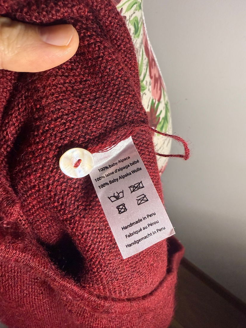 Cardigan baby alpaca