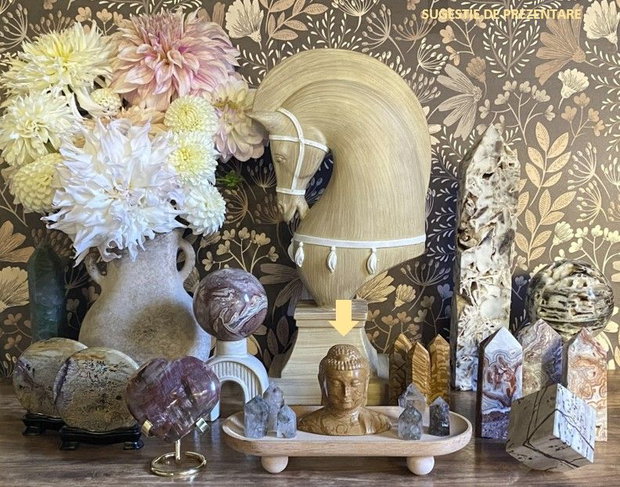 Jasp Peisaj Woodgrain - Sculptura Buddha