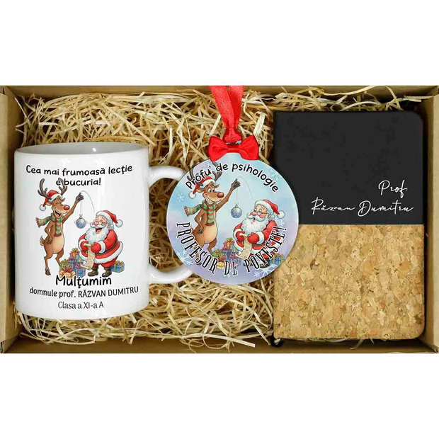 Set cadou personalizat profesor psihologie