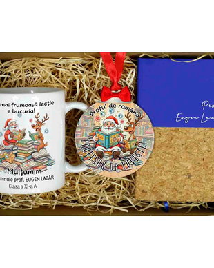 Set Cadou Personalizat  Crăciun | Profesor Română