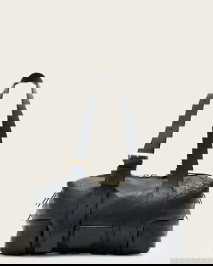 AllSaints poșetă de piele culoarea negru, W493XD