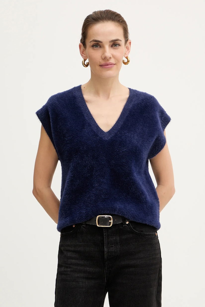 Morgan vestă culoarea bleumarin, MCATHY