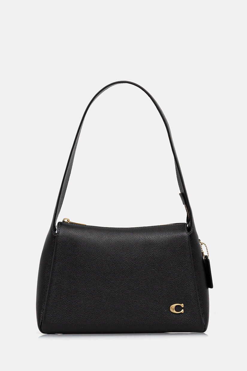 Coach poseta de piele Lola culoarea maro, CCC45