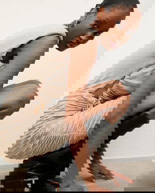 Answear.LAB rochie culoarea argintiu, mini, mulata