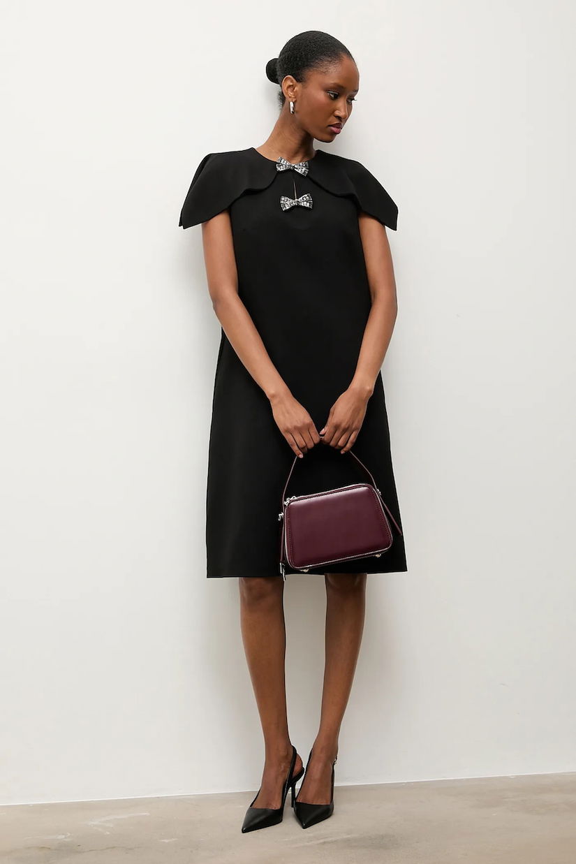 Answear.LAB rochie culoarea negru, mini, drept