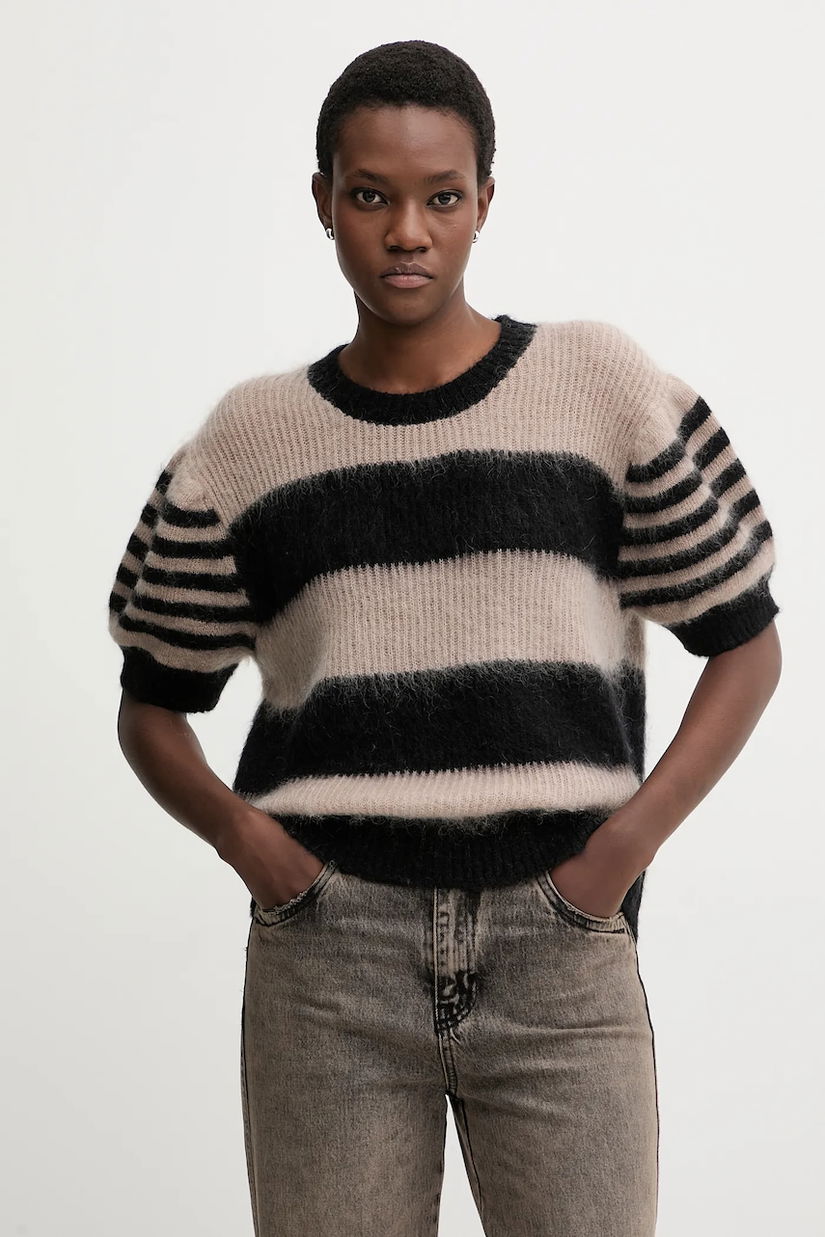 AllSaints pulover din amestec de lână CLEM culoarea negru, W015KD