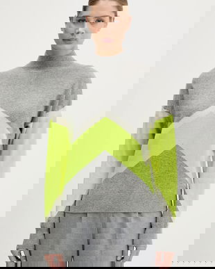 FROM FUTURE pulover de casmir culoarea gri, light, cu turtleneck, WPM03316